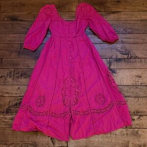 Free People Lace Midi Dress